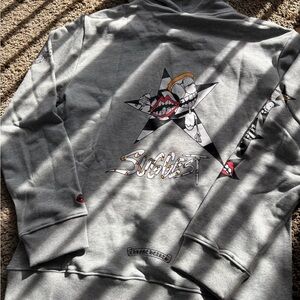 Grey chrome hearts hoodie sz XL